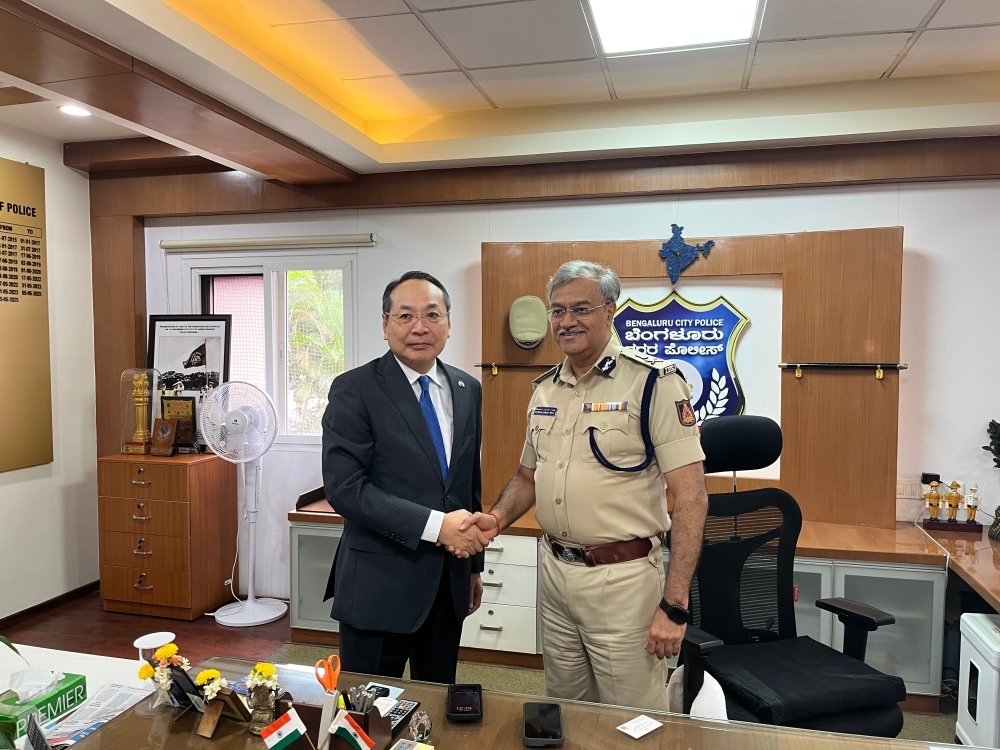 【2025年7月1日】S K シング・バンガルール市警察本部長との面会